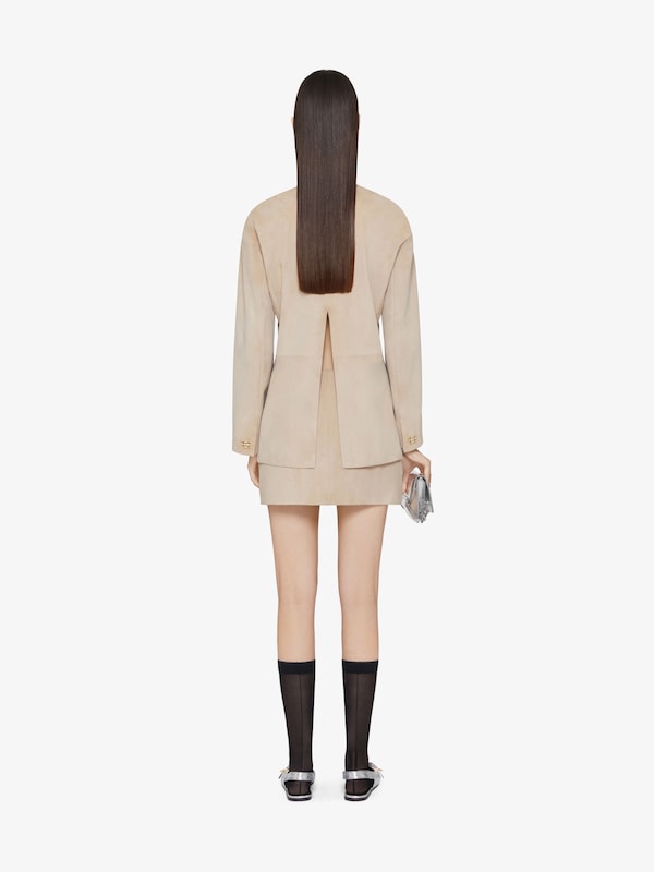 Givenchy Wrap mini skirt in suede with 4G Liquid detail Envío internacional gratuito