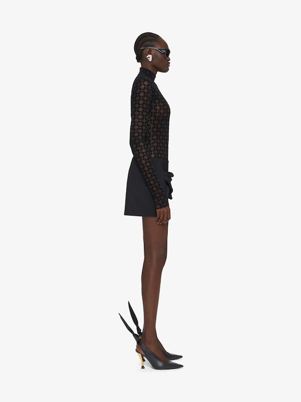 Givenchy Mini skirt in cotton blend with draped detail Precios de Black Friday