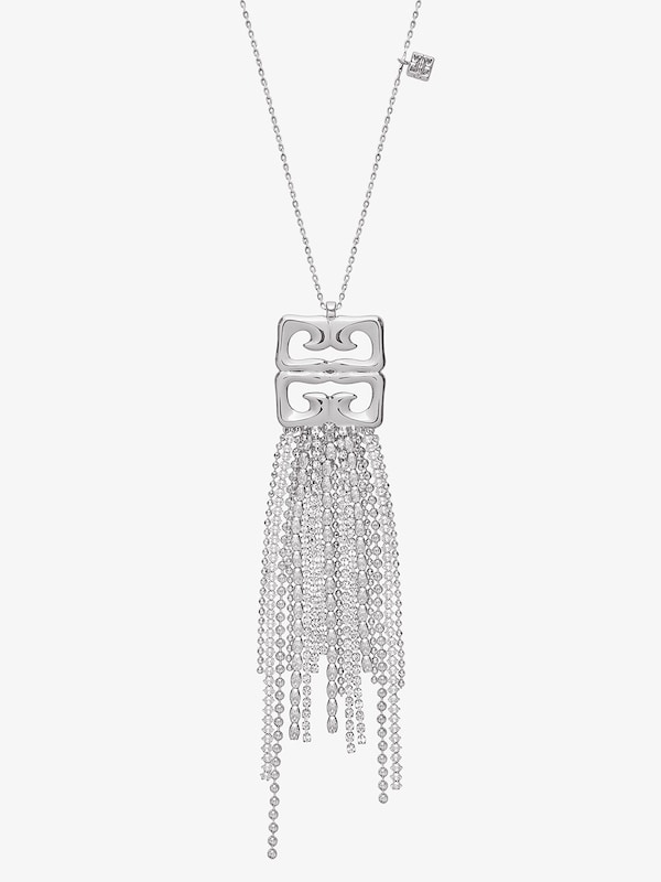 Givenchy 4G Liquid necklace in metal with crystals fringes Rebajas de fin de temporada