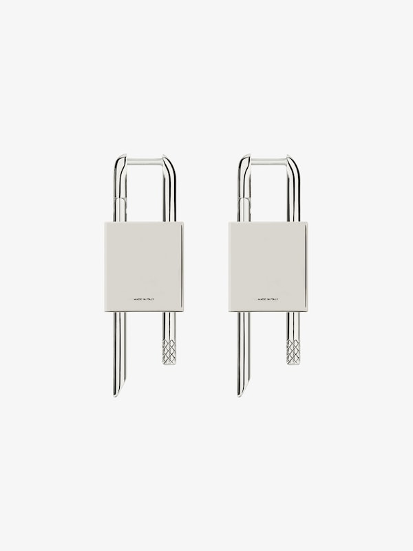 Givenchy Lock earrings in metal En línea