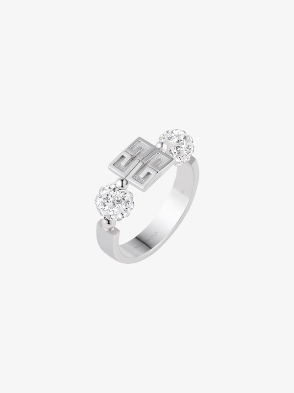 Givenchy 4G ring in metal with crystals Venta caliente