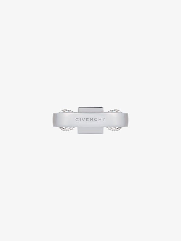 Givenchy 4G ring in metal with crystals Venta caliente