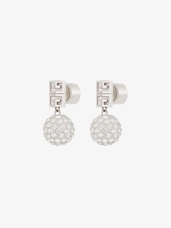 Givenchy 4G earrings in metal with crystals Rebajas baratas