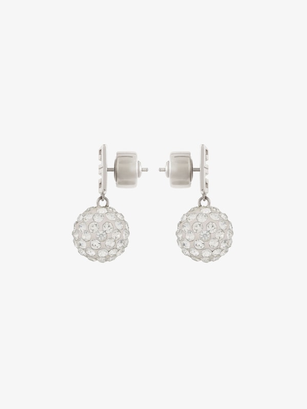 Givenchy 4G earrings in metal with crystals Rebajas baratas