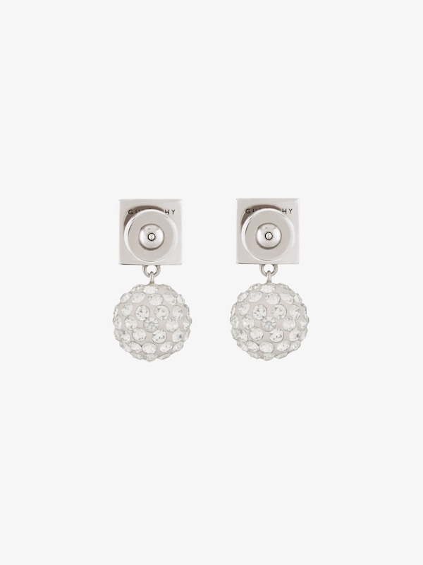 Givenchy 4G earrings in metal with crystals Rebajas baratas