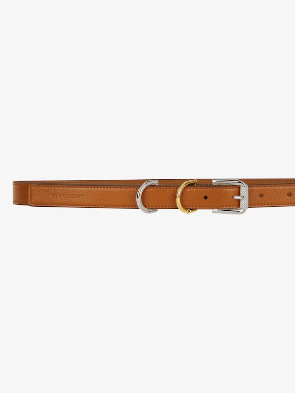Givenchy Voyou belt in leather Descuento