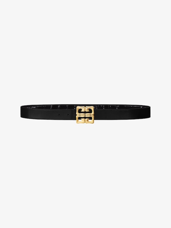 Givenchy 4G reversible belt in crocodile effect leather Rebajas online