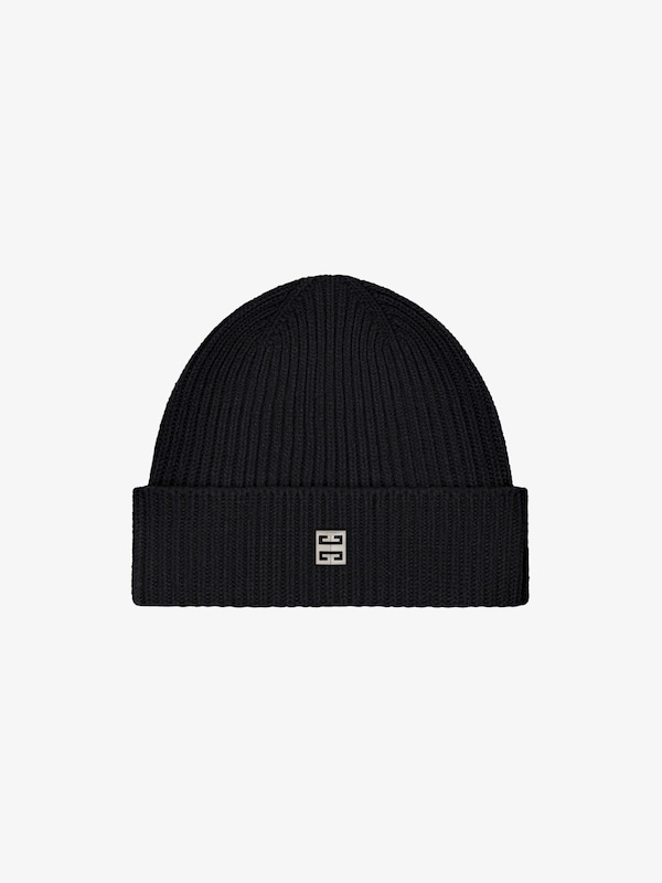Givenchy Ribbed beanie in wool and cashmere