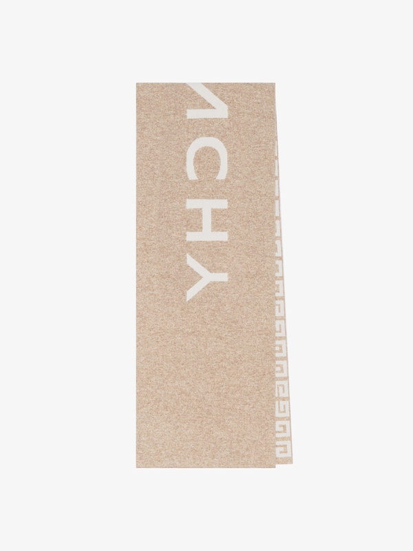 Givenchy GIVENCHY 4G double sided scarf in wool and cashmere Rebajas