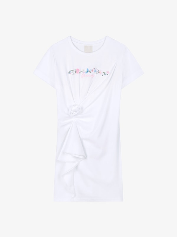 Givenchy Dress in cotton with floral flounce Los más vendidos