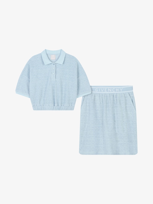 Givenchy Polo and skirt set in 4G cotton towelling Ventas relámpago