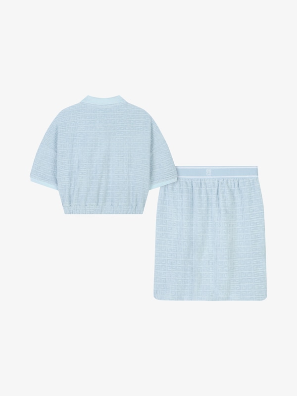 Givenchy Polo and skirt set in 4G cotton towelling Ventas relámpago