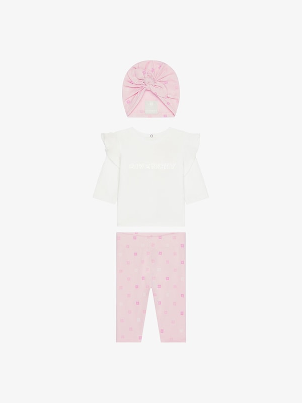 Givenchy T-shirt leggings and beanie in cotton gift set