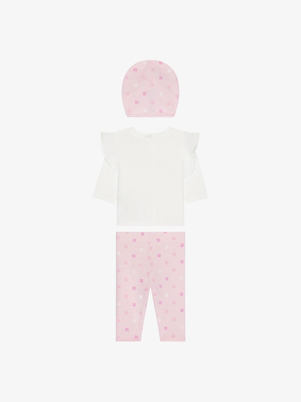 Givenchy T-shirt leggings and beanie in cotton gift set Último día