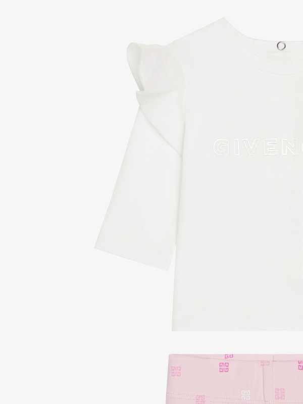 Givenchy T-shirt leggings and beanie in cotton gift set Último día