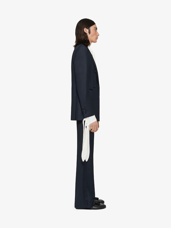 Givenchy Slim fit suit-jacket in wool with satin collar Oferta especial de fábrica