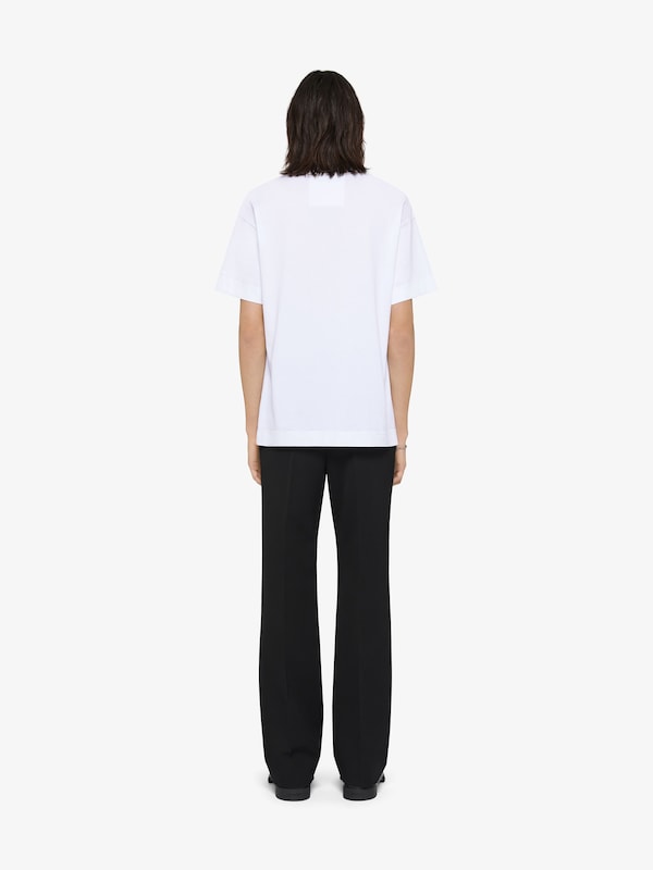 Givenchy T-shirt in cotton with patches Grandes descuentos