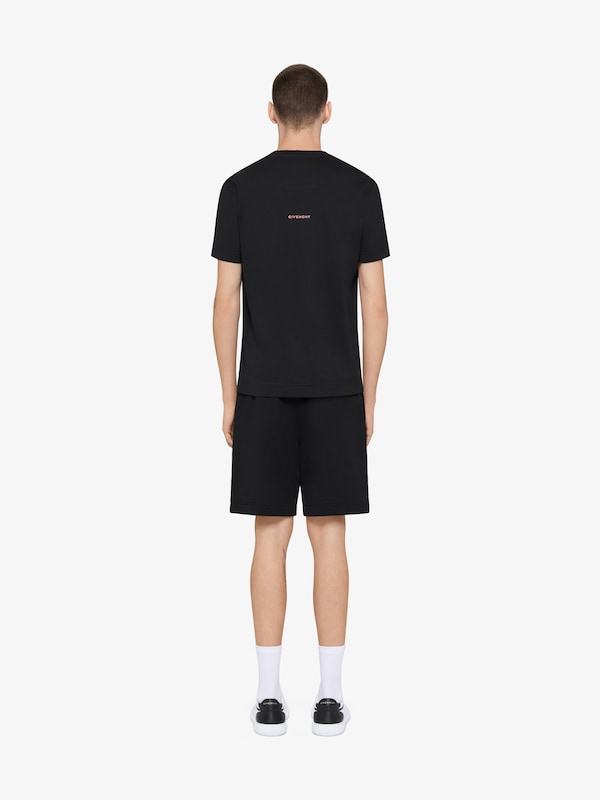 Givenchy Slim fit t-shirt in cotton with 4G embroidery Precio ultrabajo