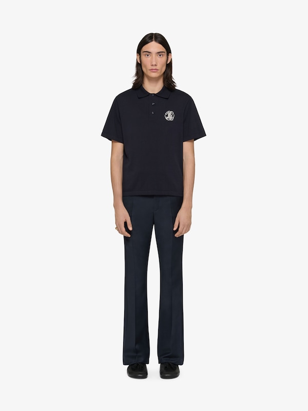 Givenchy Polo in knit with HG jacquard