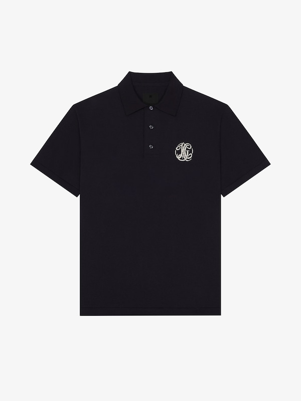 Givenchy Polo in knit with HG jacquard 2025