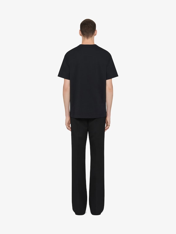 Givenchy T-shirt in cotton with HG embroidery En oferta