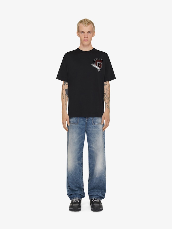Givenchy GIVENCHY College t-shirt in cotton Rebajas baratas