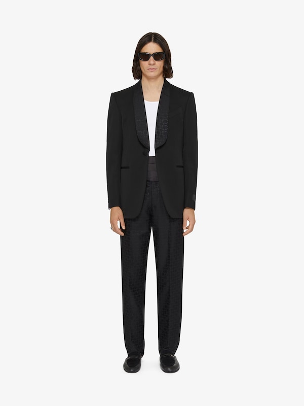 Givenchy Slim fit tailored pants in monogram 72 jacquard