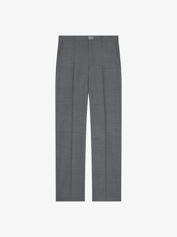 Givenchy Slim fit tailored pants in wool with 2G clip ÚLTIMAS EDICIONES