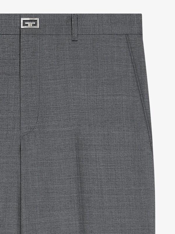 Givenchy Slim fit tailored pants in wool with 2G clip ÚLTIMAS EDICIONES