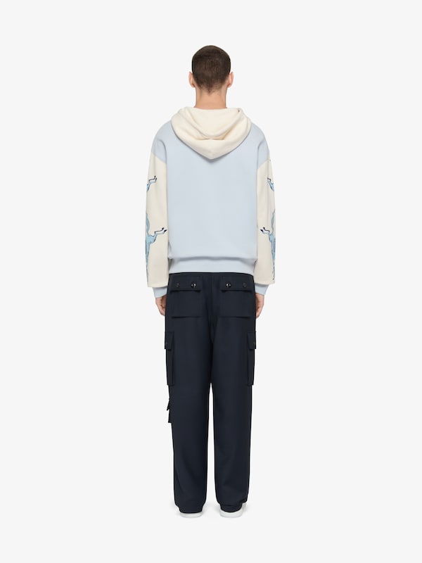 Givenchy Zipped hoodie in fleece with patches and unicorns Promoción trimestral