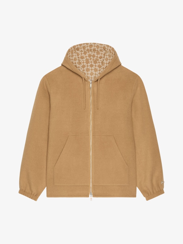 Givenchy Reversible zipped hoodie in monogram 72 jacquard Grandes descuentos