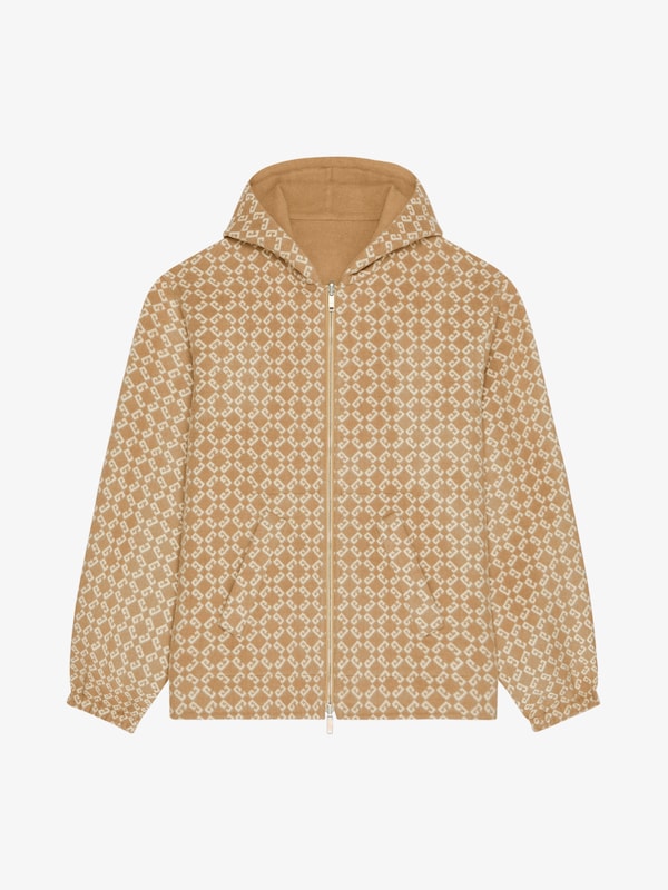 Givenchy Reversible zipped hoodie in monogram 72 jacquard Grandes descuentos