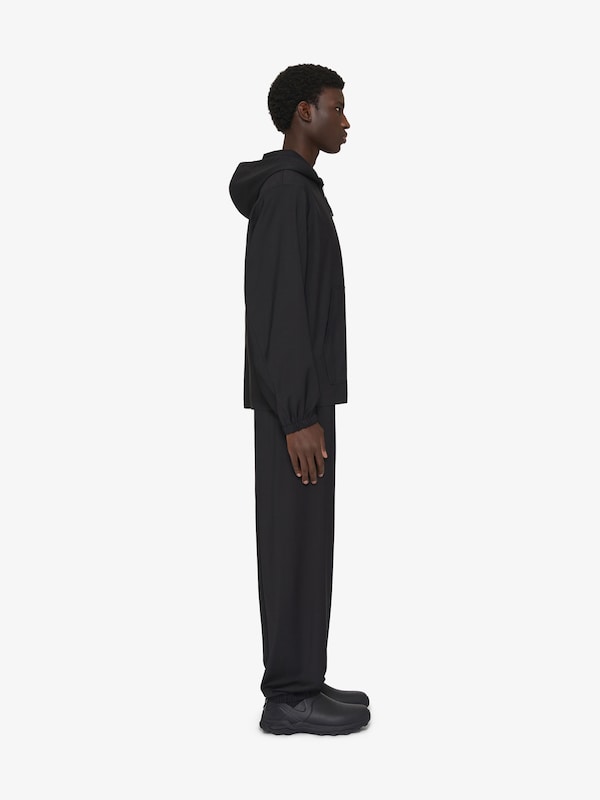 Givenchy Zipped hoodie in wool with 4G detail En oferta