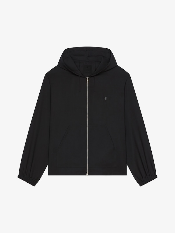 Givenchy Zipped hoodie in wool with 4G detail En oferta