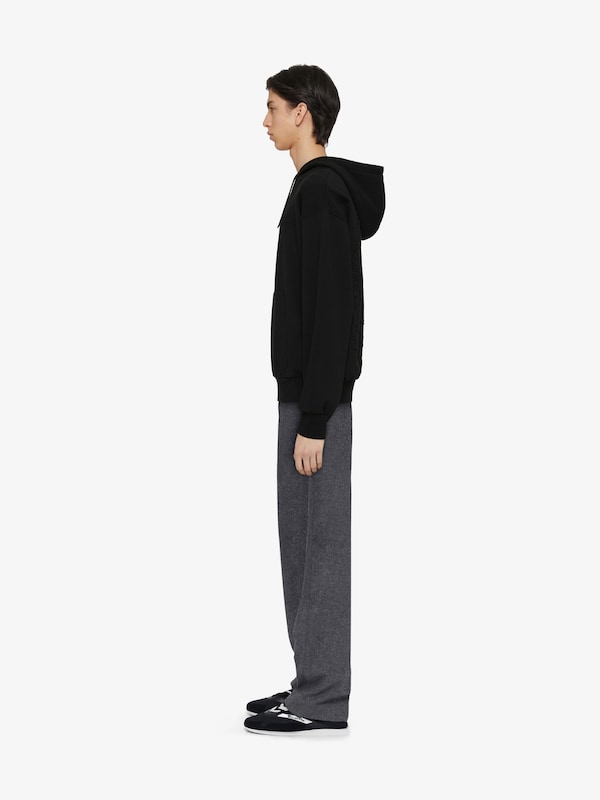 Givenchy Hoodie in fleece with GIVENCHY signature Última moda