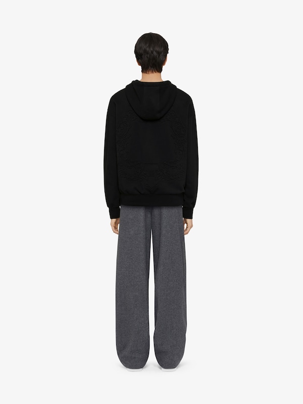 Givenchy Hoodie in fleece with GIVENCHY signature Última moda