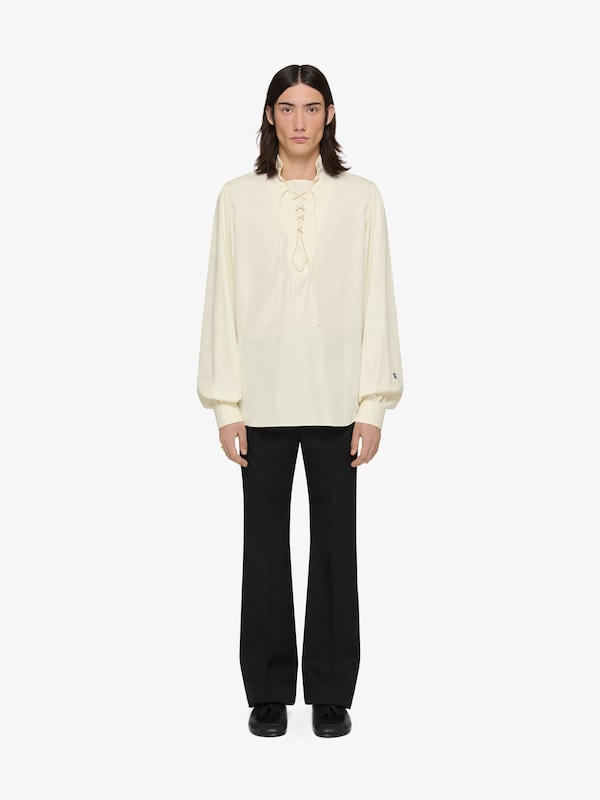 Givenchy Shirt in silk with laces with HG embroidery Ofertas especiales
