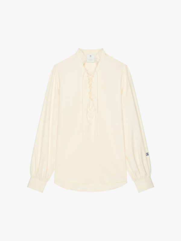 Givenchy Shirt in silk with laces with HG embroidery Ofertas especiales
