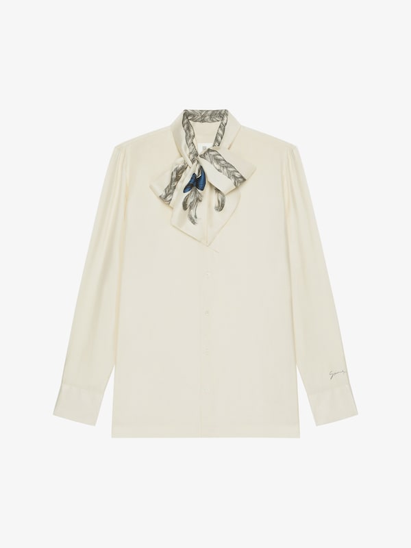 Givenchy Shirt in silk with hair print lavalliere Grandes ahorros