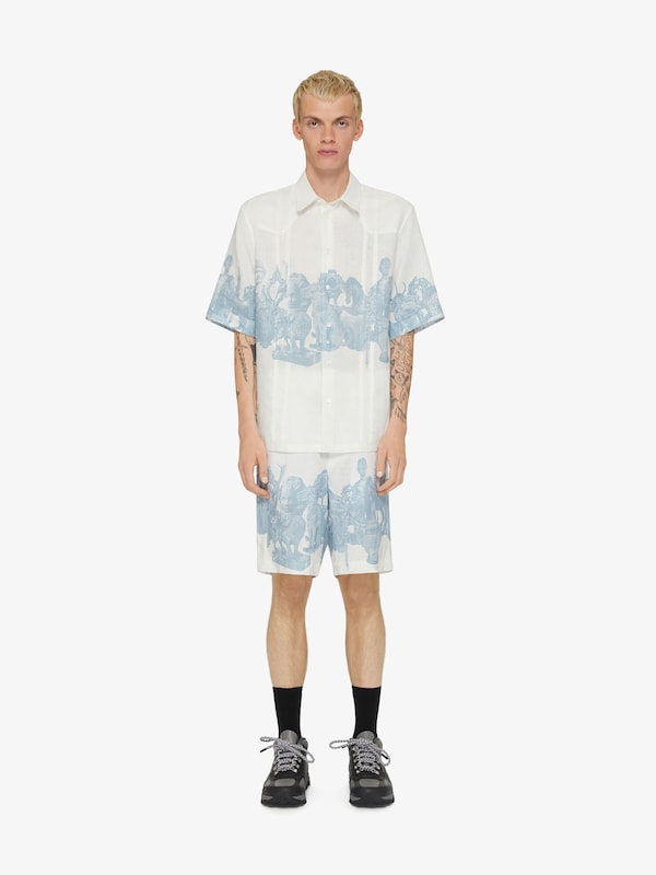 Givenchy Shirt in linen with Hubert objects print