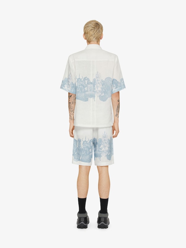 Givenchy Shirt in linen with Hubert objects print 2025