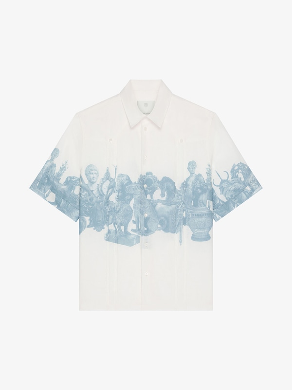 Givenchy Shirt in linen with Hubert objects print 2025