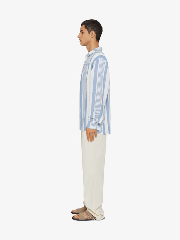 Givenchy Shirt in linen with 4G stripes Rebajas