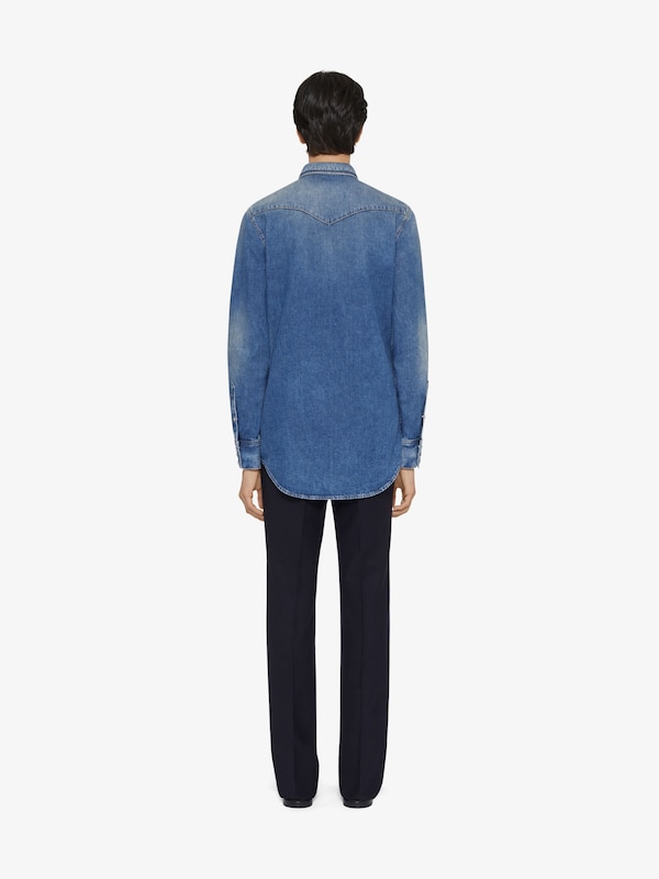 Givenchy Slim fit shirt in denim Ofertas