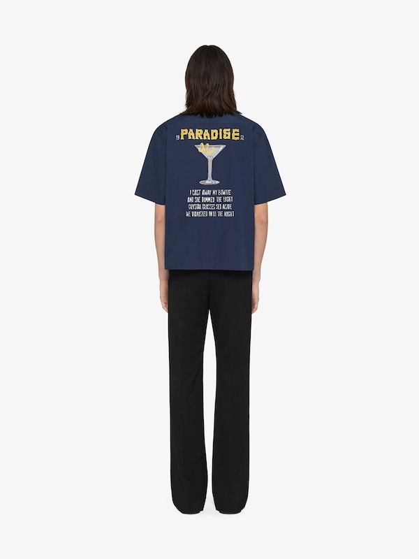 Givenchy Shirt in poplin with patches En oferta