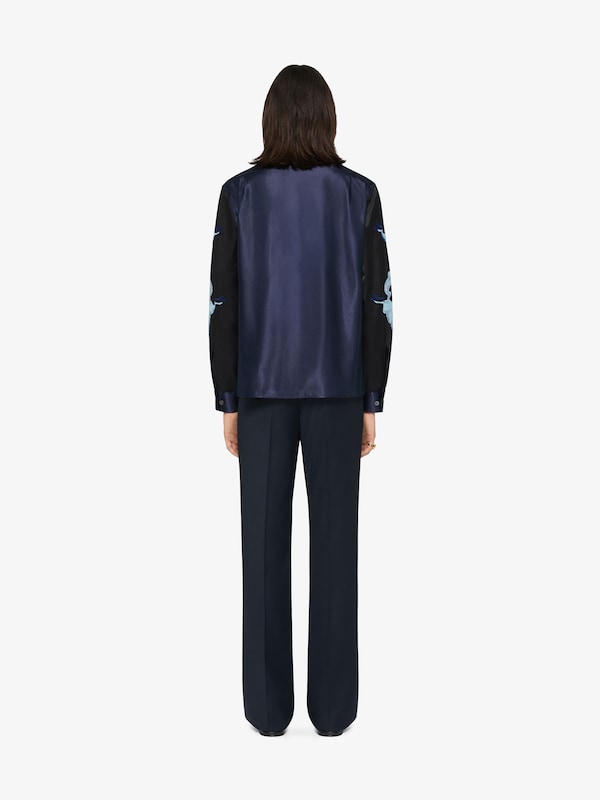 Givenchy Shirt in satin with unicorns embroidery Gran oferta