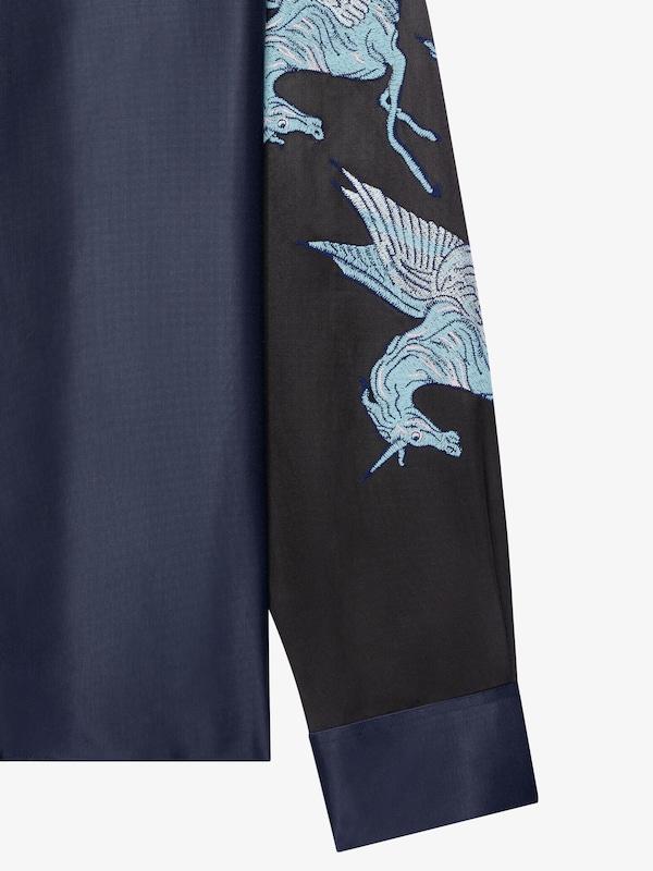Givenchy Shirt in satin with unicorns embroidery Gran oferta