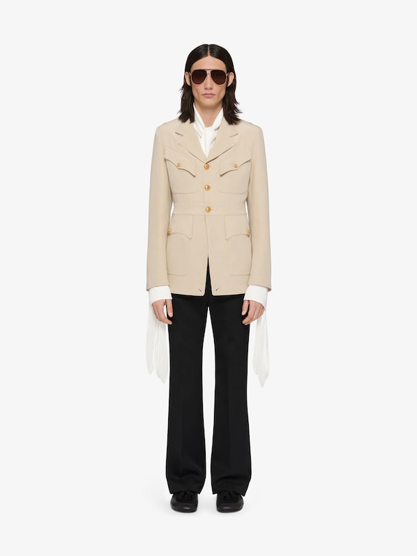Givenchy Military jacket in silk and cotton