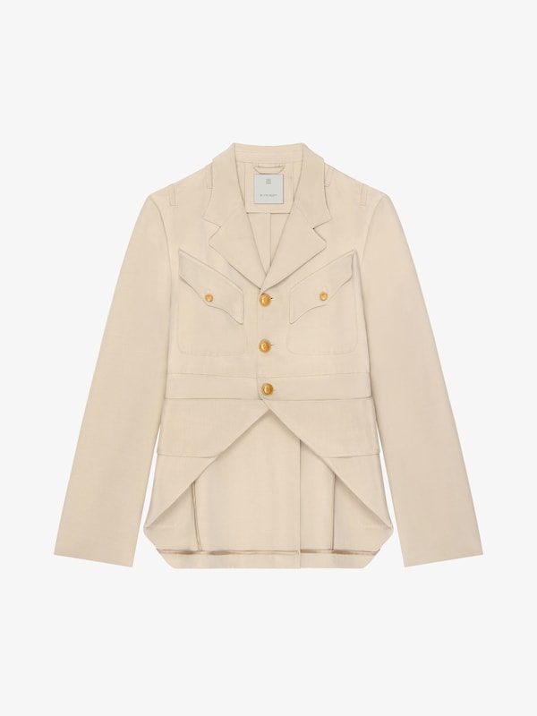 Givenchy Military jacket in silk and cotton Liquidación