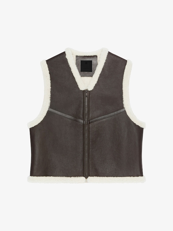 Givenchy Waistcoat in shearling Envío gratis